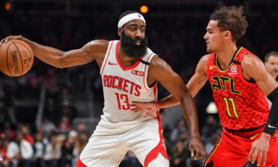 Harden out against Nuggets with thigh injury