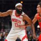 Harden out against Nuggets with thigh injury