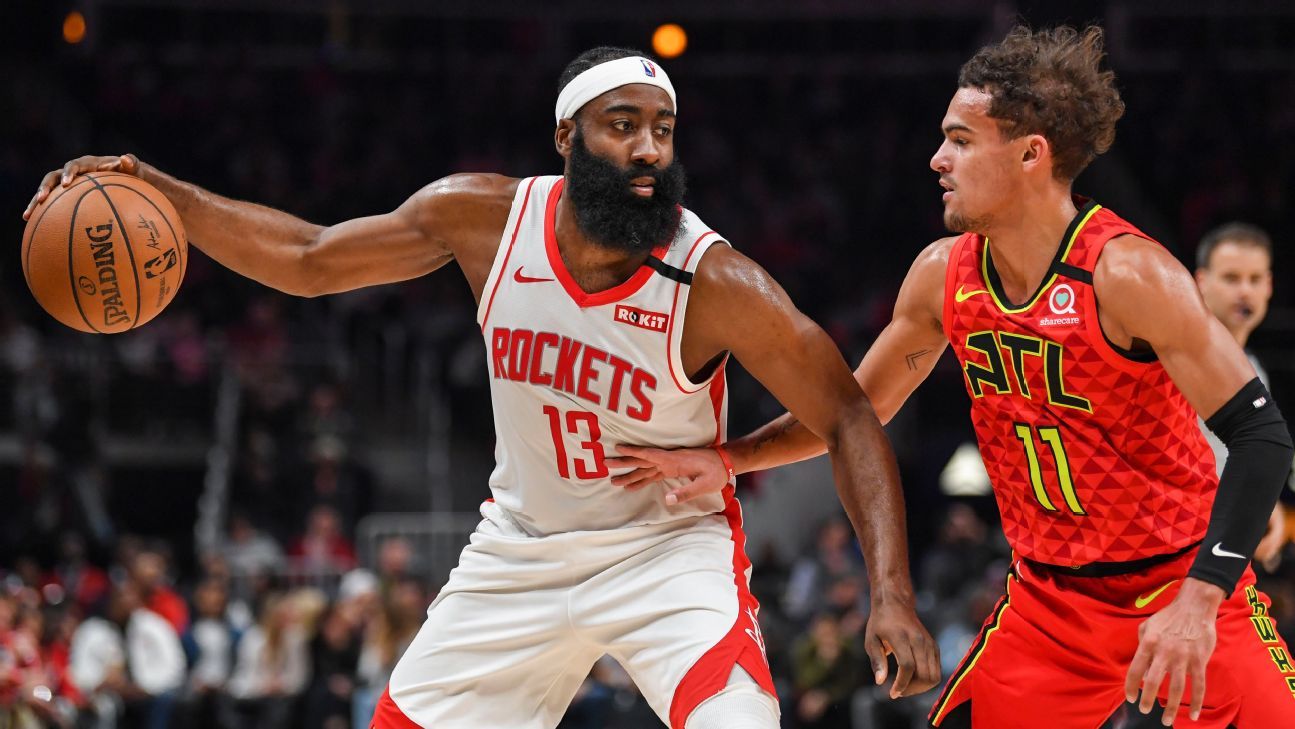 Harden out against Nuggets with thigh injury