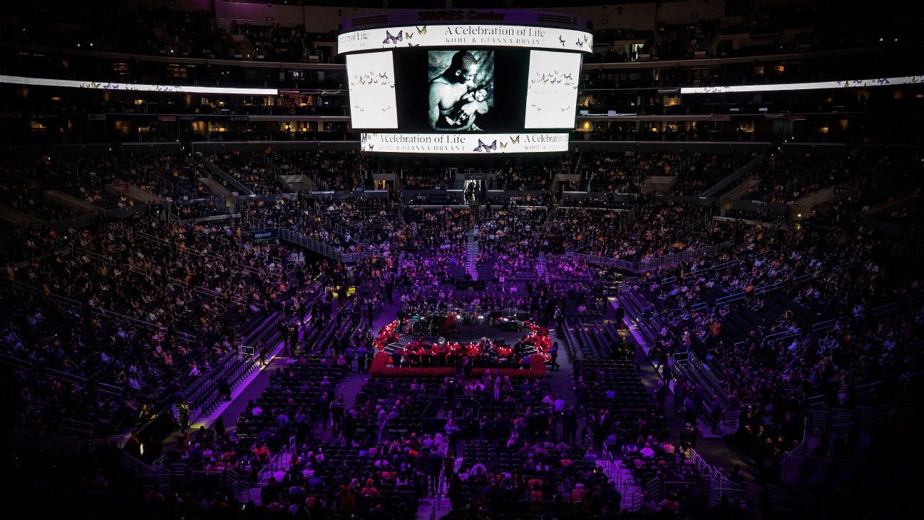 The intersection of emotion at Kobe Bryant's memorial
