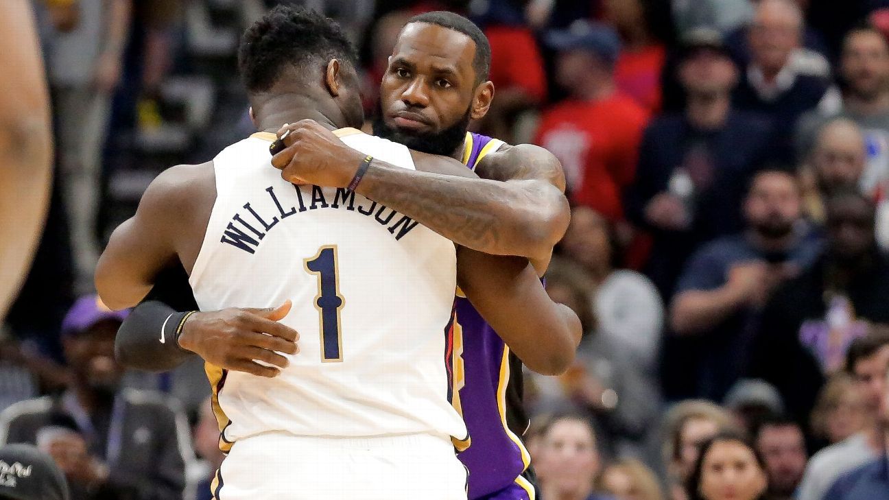 LeBron pays Zion props after Pelicans test Lakers