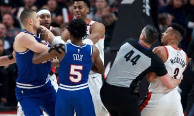 NBA fines McCollum, Len for on-court altercation