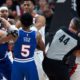 NBA fines McCollum, Len for on-court altercation