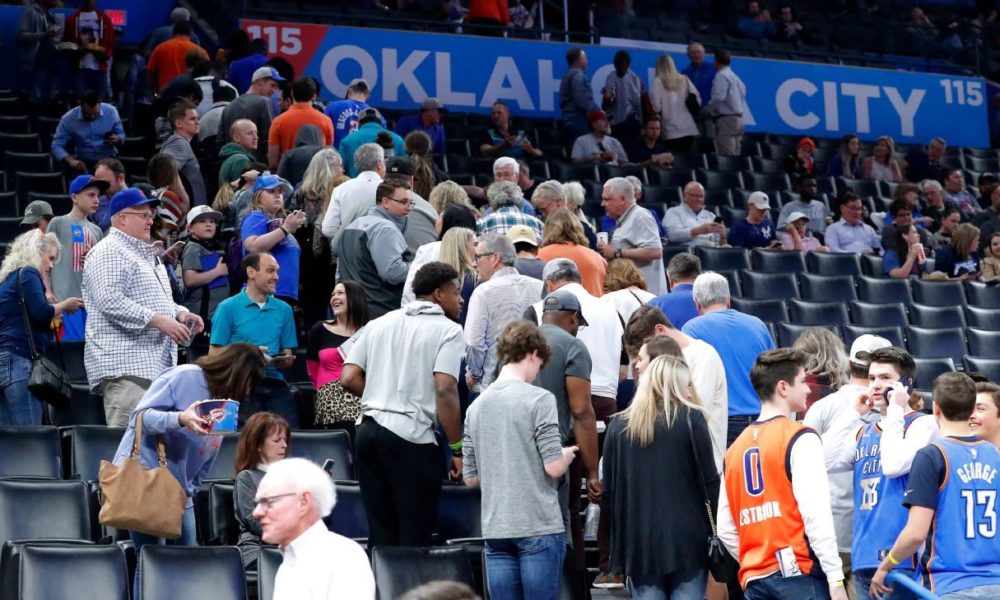 Thunder's home game postponed before tipoff