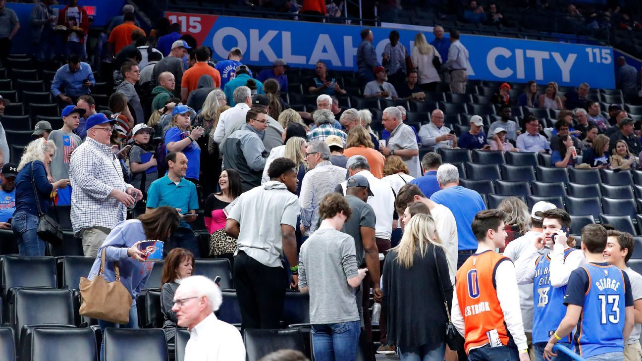 Thunder's home game postponed before tipoff