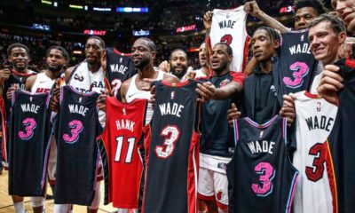 Miami's hottest postgame spot? The D-Wade jersey swap