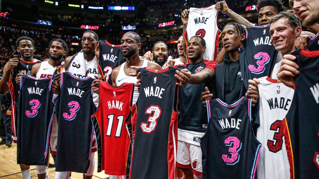 Miami's hottest postgame spot? The D-Wade jersey swap