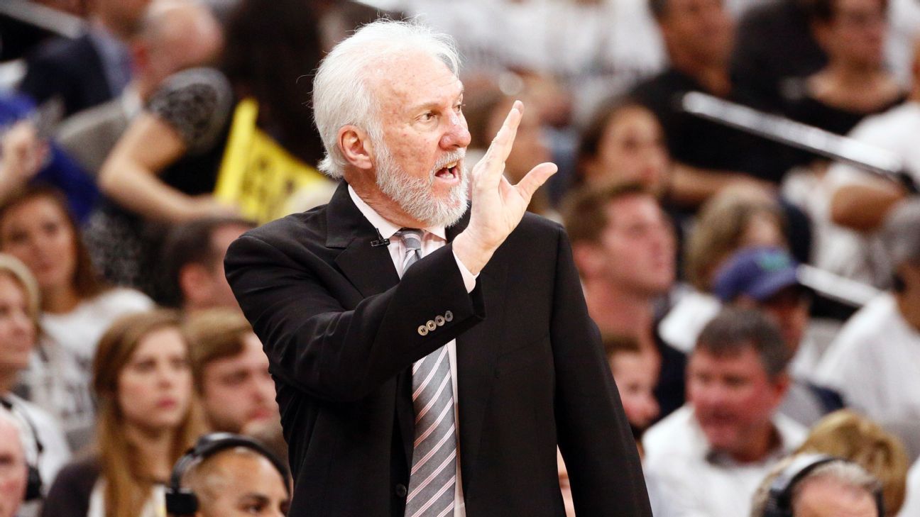 Spurs' Pop, 71, says bubble is safest place to be