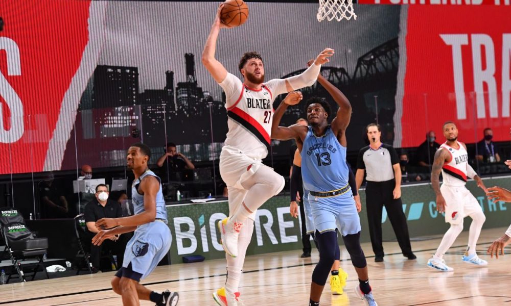 Blazers' Nurkic stars in return despite heavy heart