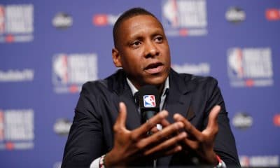 New video shows cop shoved Raptors' Ujiri first