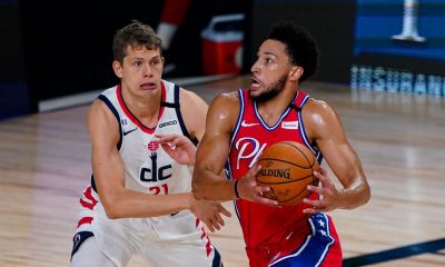 76ers' Simmons (knee) leaves game vs. Wizards