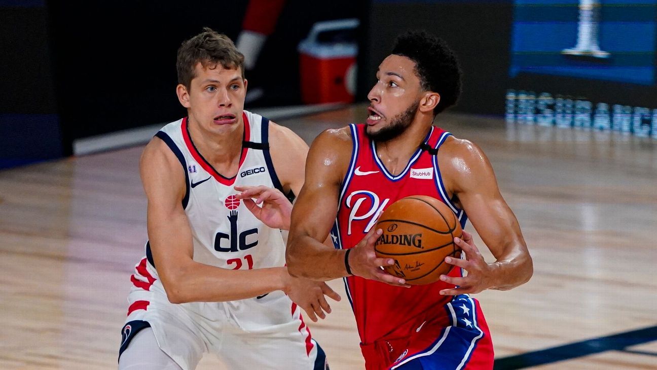 76ers' Simmons (knee) leaves game vs. Wizards