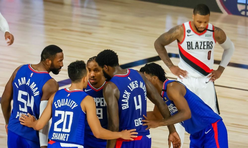 Clippers annoy Lillard during, after Blazers' loss