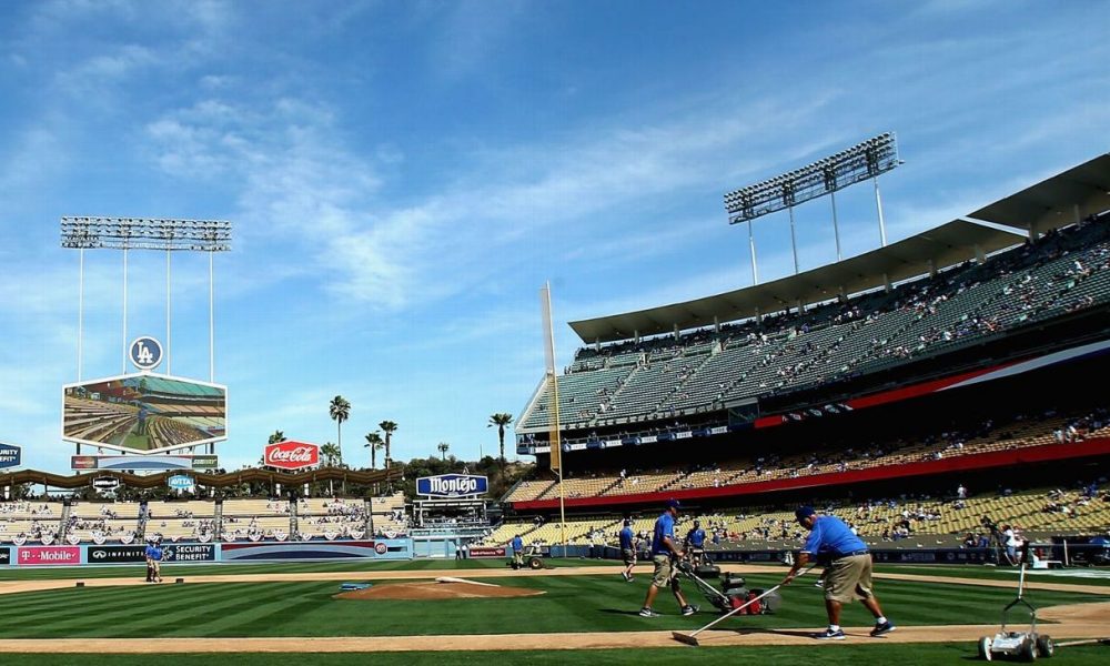 Dodgers team with LeBron for stadium poll site