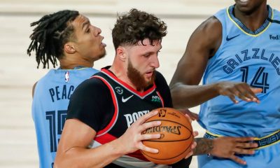 Grieving Nurkic carries Blazers to No. 8 seed