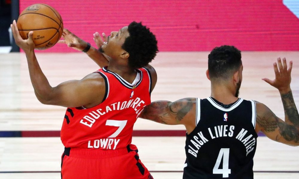 Raptors say Lowry diagnosed with ankle sprain