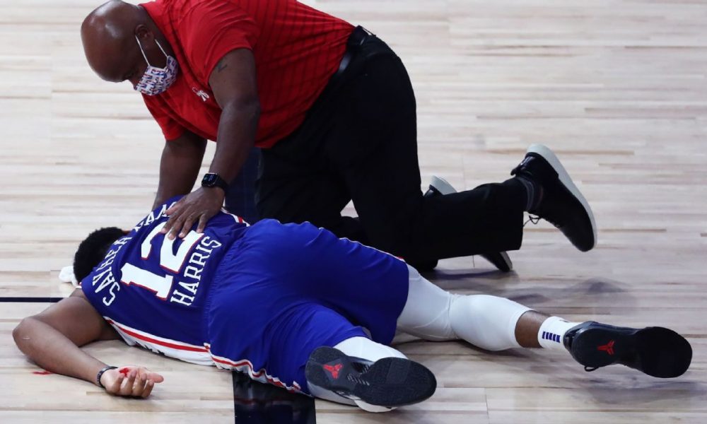 Sixers' Harris returns after scary head-first fall