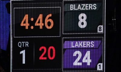 Lakers 24, Trail Blazers 8 -- first quarter lead turns into Mamba Day tribute