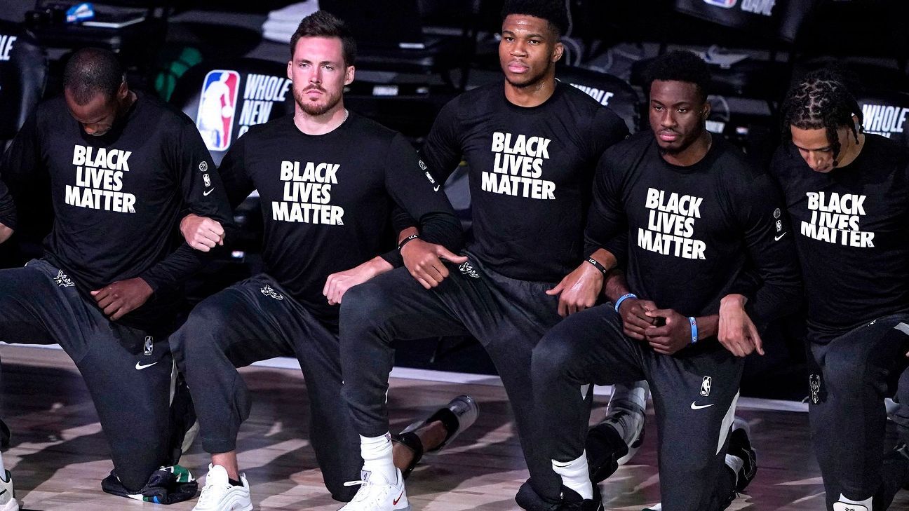 Players across the NBA and sports offer support for the Bucks' boycott