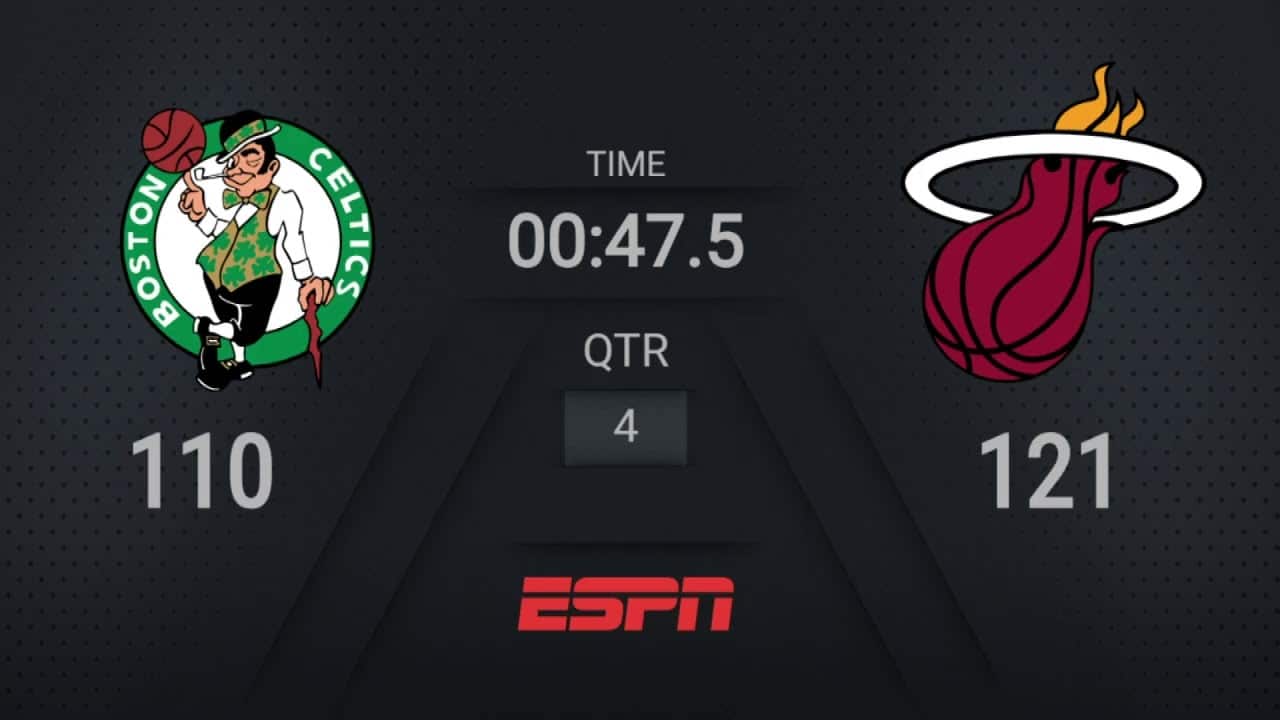 Celtics Heat NBA on ESPN Live Scoreboard WholeNewGame