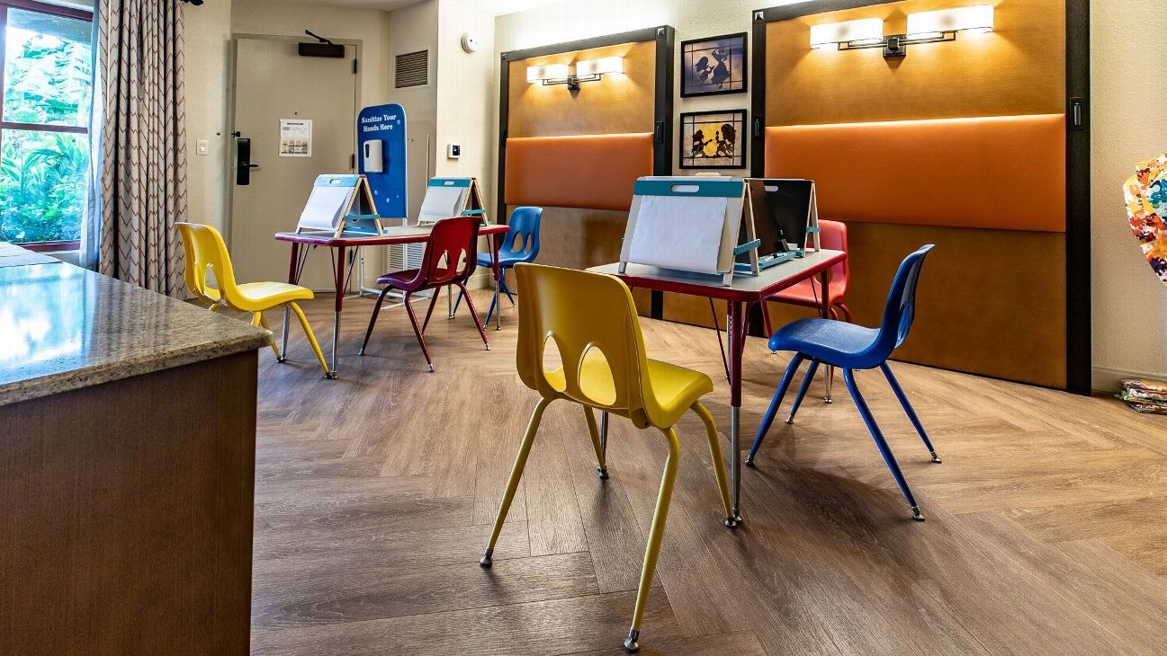 On campus: School starts for kids in NBA bubble