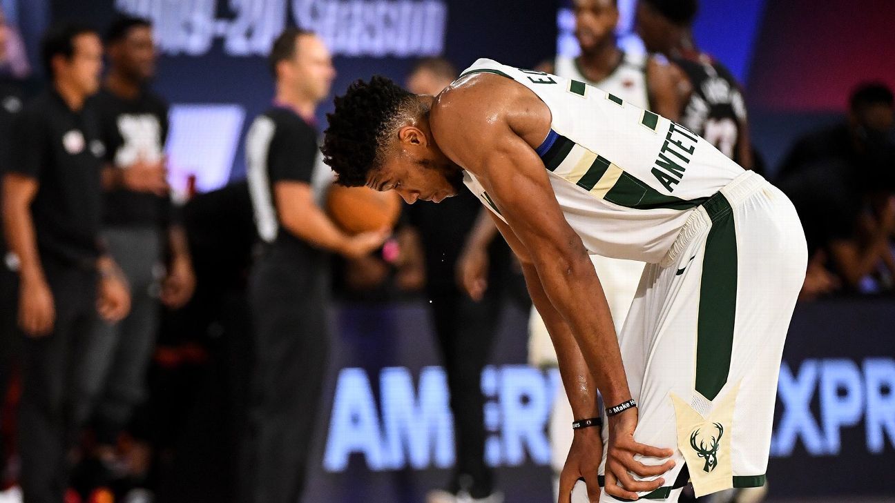 Giannis (ankle) misses decisive Game 5 vs. Heat