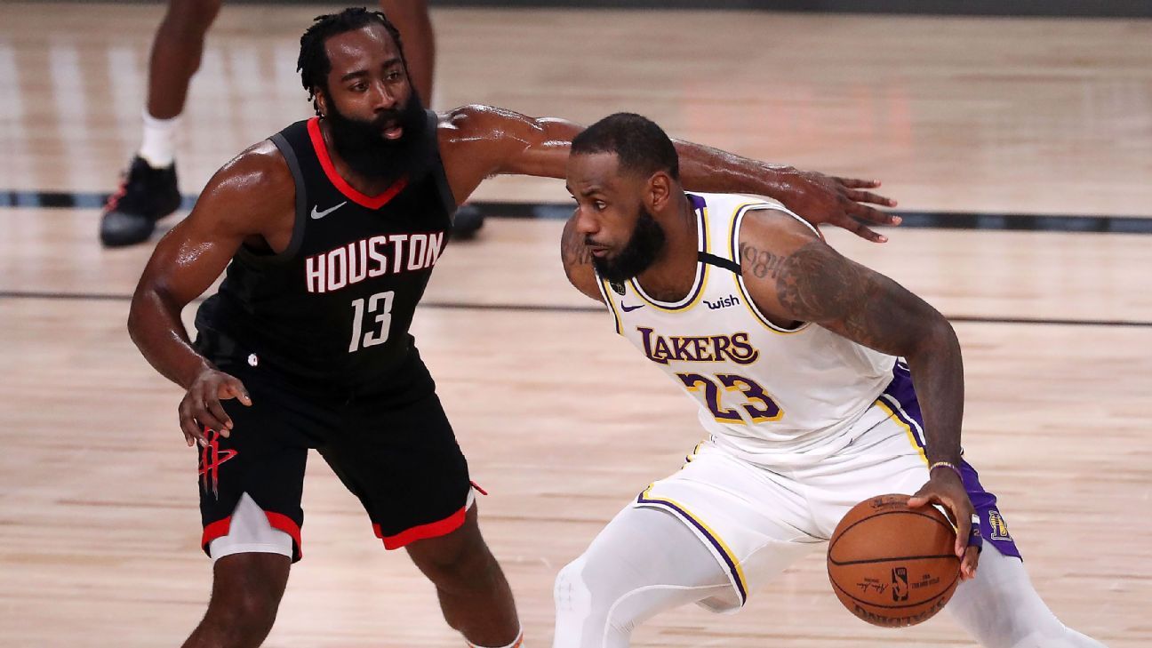 LeBron, dominant Lakers rout Rockets to advance