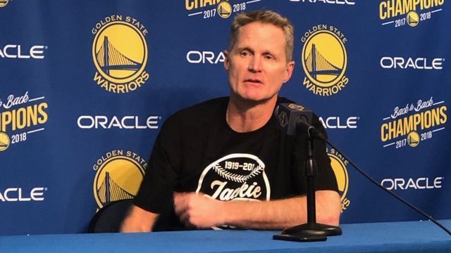 Kerr greets voters at Chase Center ballot drop