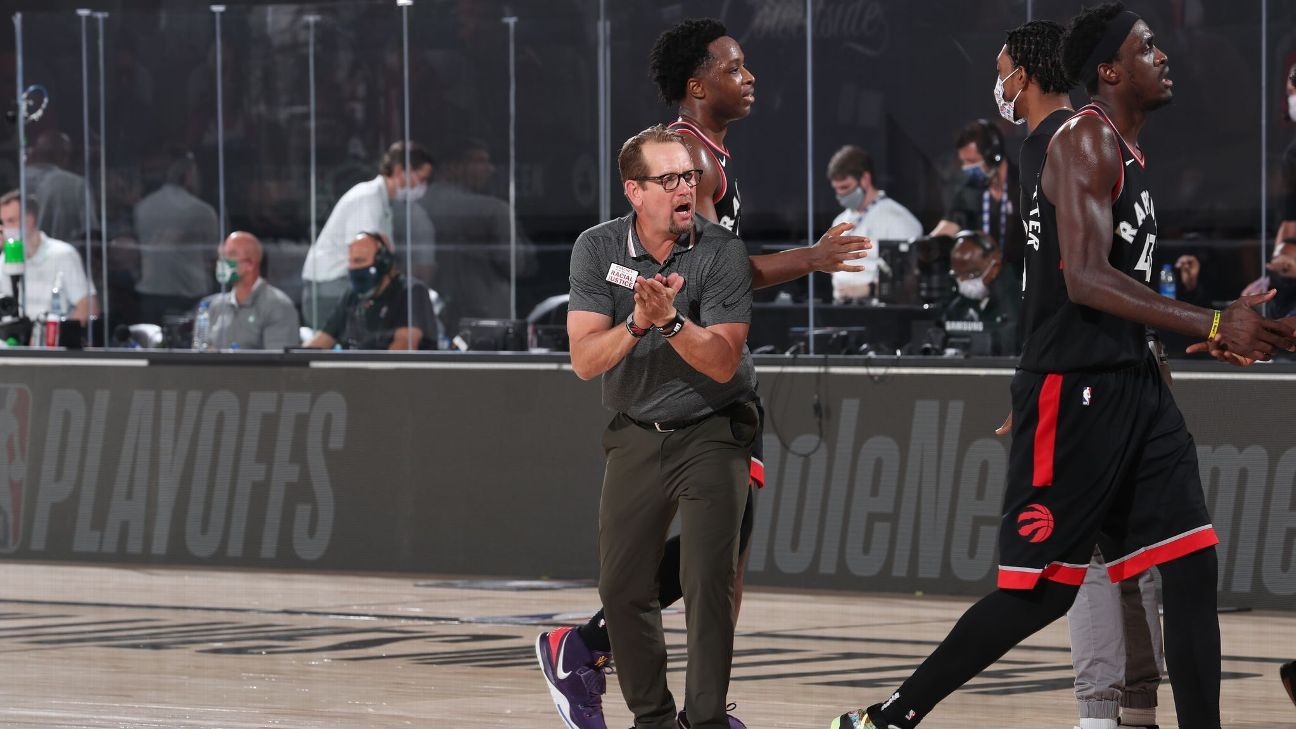 From afar, watching Game 5 of the Finals with Nick Nurse