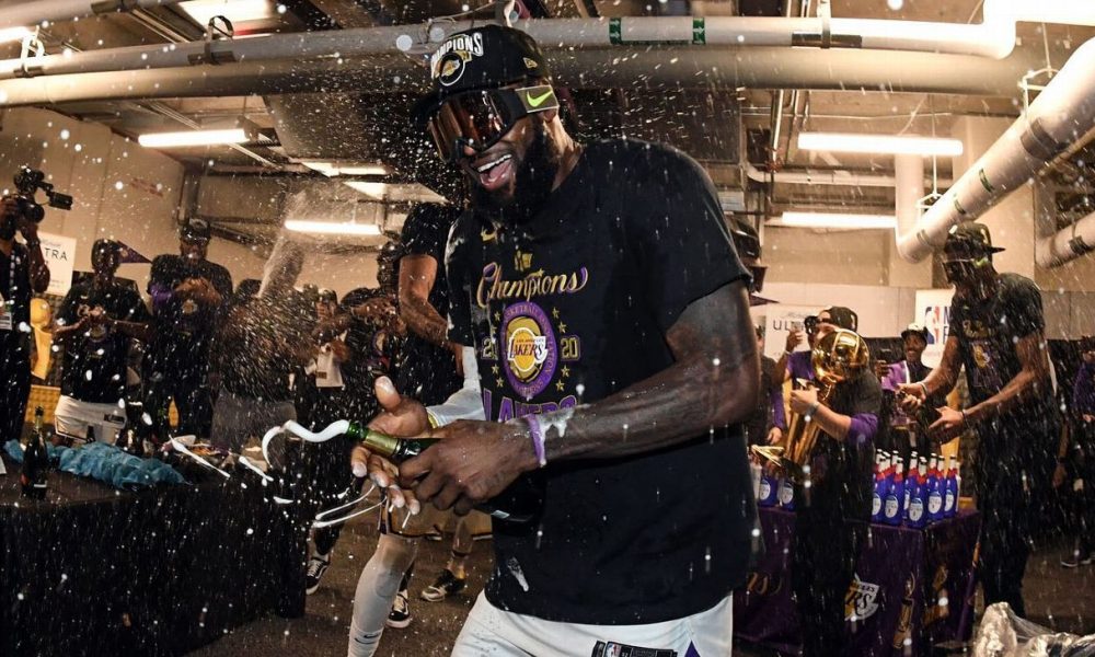 The scenes of a Lakers title celebration like no other