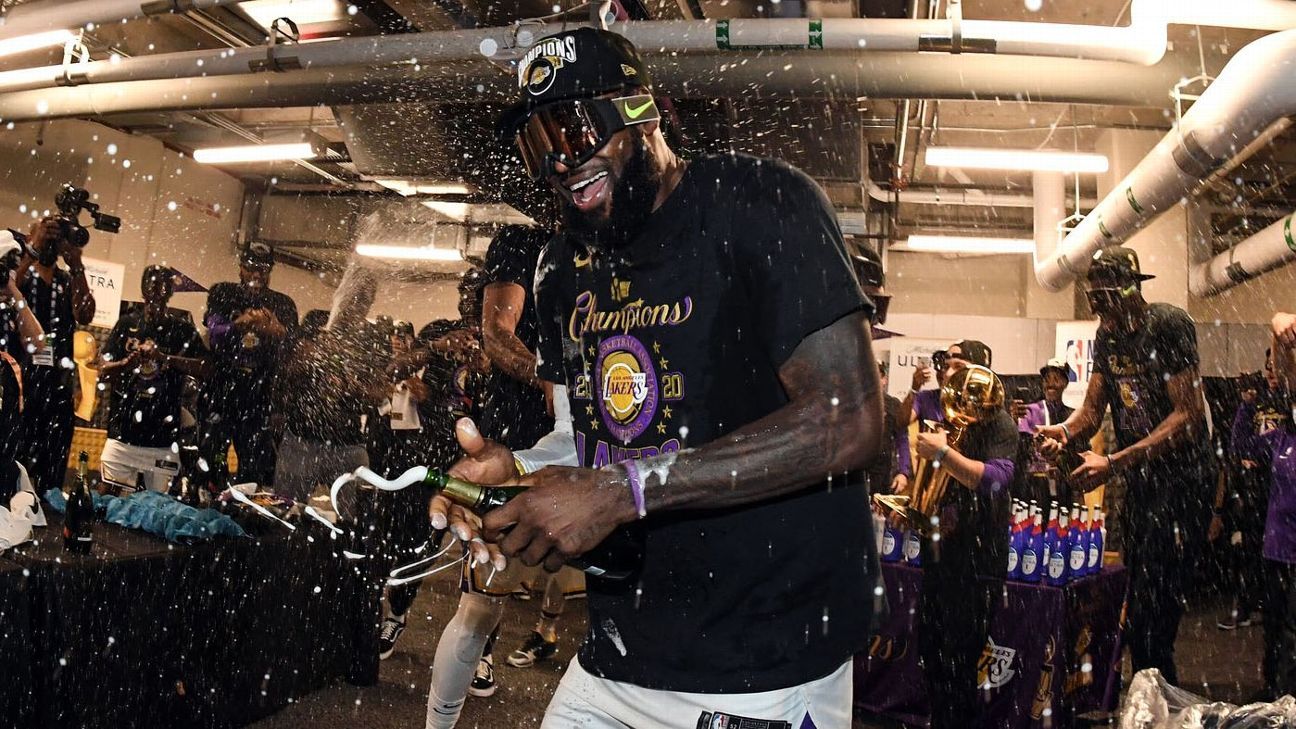 The scenes of a Lakers title celebration like no other