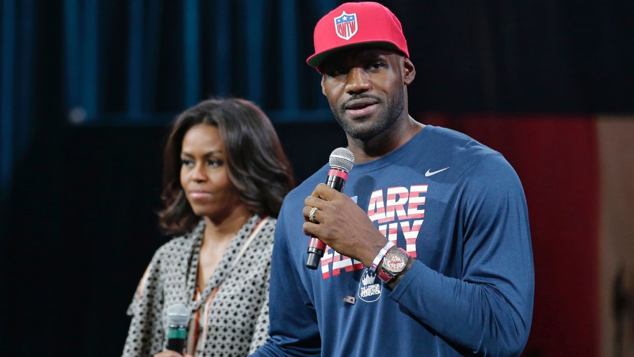 LeBron, M. Obama team up on voting initiative