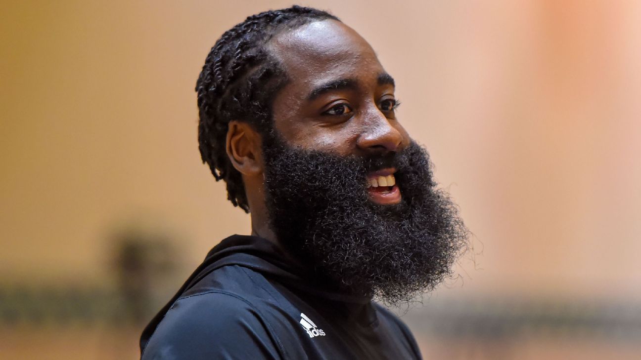 Harden back practicing, as he, Silas 'talk hoops'