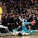 Hornets' Ball exits loss to Lakers with ankle injury