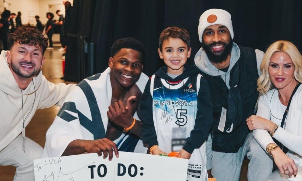 'Rest of my career': Timberwolves' Edwards reunites with young fan with cancer that gifted wristband