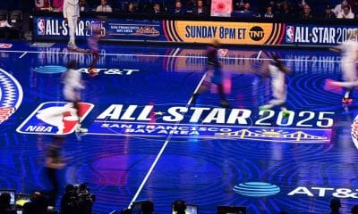 Warriors' All-Star Weekend court joins other notable NBA All-Star courts and logos