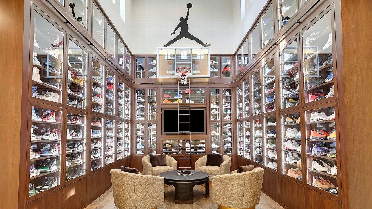 'The Jordan room': $23.5 million Scottsdale mansion includes display of 290 Jordan sneakers