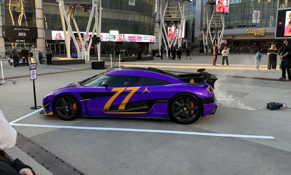 Jordan Brand's Luka Doncic brings statement piece outside of Crypto.com Arena