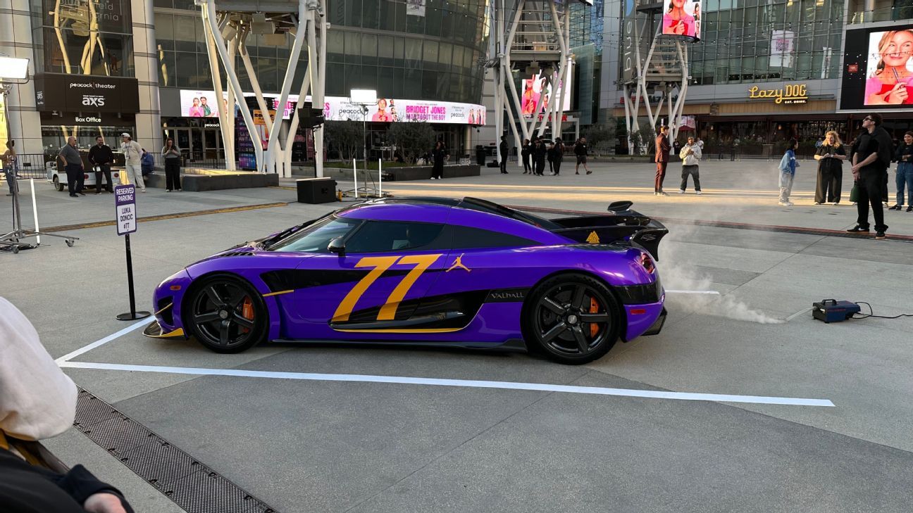 Jordan Brand's Luka Doncic brings statement piece outside of Crypto.com Arena