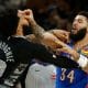 Three ejected after scuffle as Thunder beat Spurs