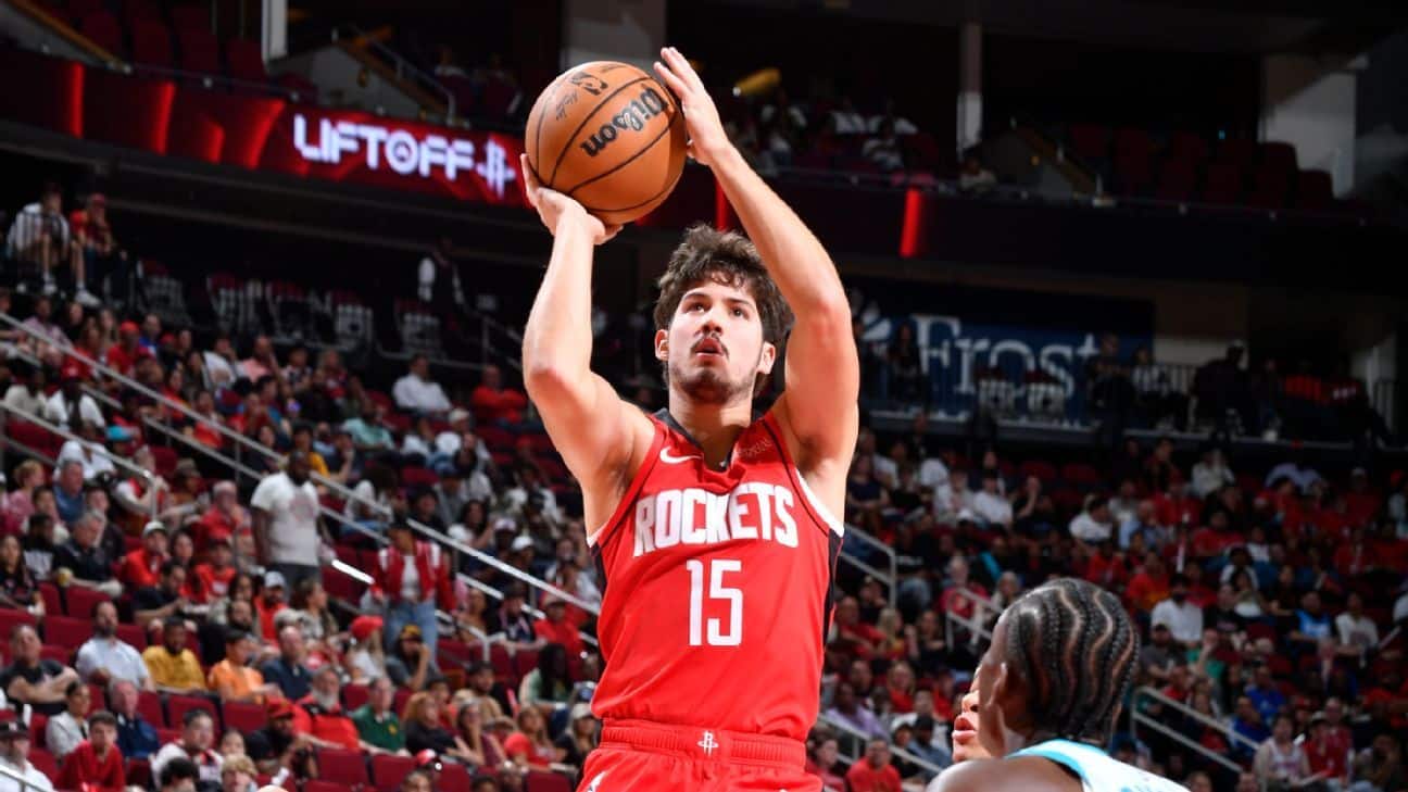 Rockets' Sheppard (thumb) out at least 4 weeks