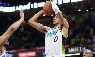 Haliburton's 4-point play late stuns Bucks in win