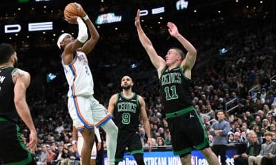 Thunder clinch playoff spot by passing Celtics test
