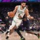 Celtics star Tatum exits with left ankle sprain