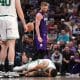 Celtics star Tatum exits with left ankle sprain