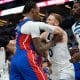 7 ejected after skirmish between Pistons, Wolves