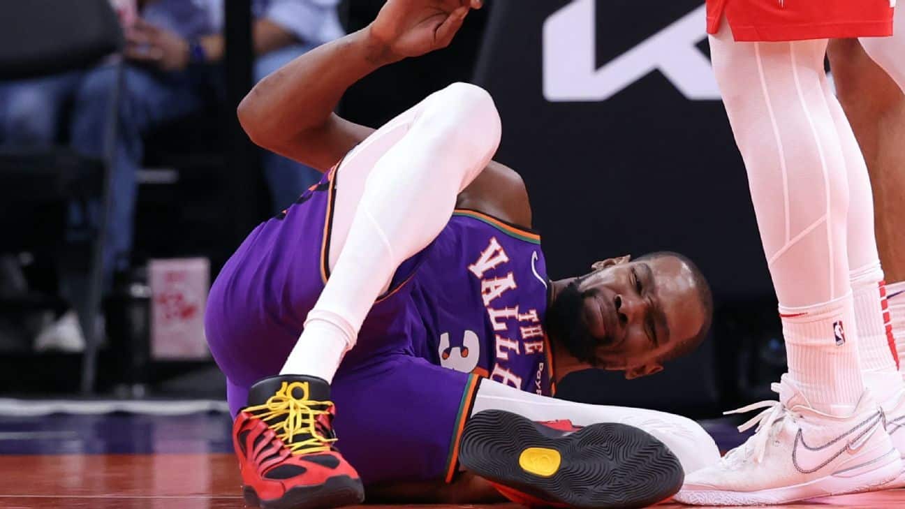 Suns hopeful KD back before regular season's end