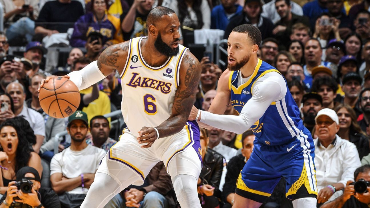Follow live: Warriors take on Lakers with playoff stakes on the line