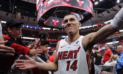 Herro scores 38 as Heat again end Bulls' season