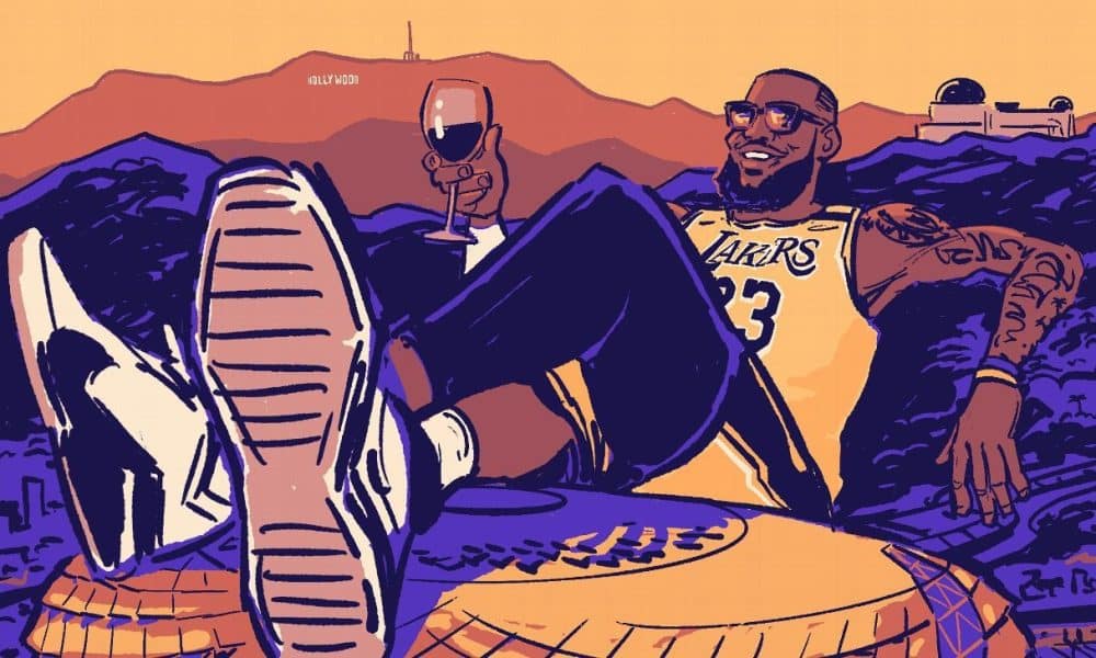 Every Lakers game, illustrated: The artist capturing the season in real time
